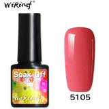 WiRinef 8ml Pure Colors Gel Nail Polish Long Lasting Gel Varnish UV&LED Semi Permanent Colorful Gel Lacquer