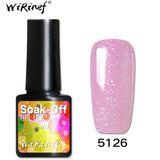 WiRinef 8ml Pure Colors Gel Nail Polish Long Lasting Gel Varnish UV&LED Semi Permanent Colorful Gel Lacquer