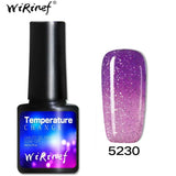 WiRinef Thermo Chameleon Gel Nail Polish Hot Sale Temperature Change Color Gel Varnish UV Gel Nail Varnish Lacquer