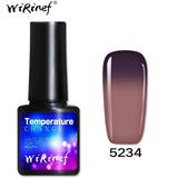 WiRinef Thermo Chameleon Gel Nail Polish Hot Sale Temperature Change Color Gel Varnish UV Gel Nail Varnish Lacquer