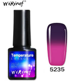 WiRinef Thermo Chameleon Gel Nail Polish Hot Sale Temperature Change Color Gel Varnish UV Gel Nail Varnish Lacquer