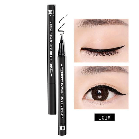 XIXI Brand Eye Liner Cosmetics Long Lasting Waterproof Pigment Natural Black Red BrownColor Pencil Eyeliner Makeup