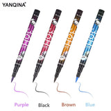 YANQINA 1Pcs Black Long Lasting Eye Liner Pencil Waterproof Eyeliner Smudge-Proof Cosmetic Beauty Makeup Liquid Eyeliner Pen