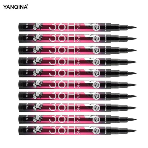 YANQINA 36H Black Waterproof Liquid Eyeliner Make Up Beauty Comestics Long-lasting Eye Liner Pencil Makeup Tools for eyeshadow