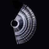 YWK 150Pcs Color Card False Nail Tips Transparent Natural Color Manicure Nail Art Practice Display Tools