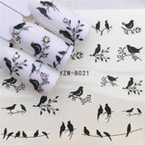 YWK 31 Styles Flower Vintage Nail Art Water Transfer Sticker Decals DIY Tips