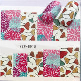 YWK 31 Styles Flower Vintage Nail Art Water Transfer Sticker Decals DIY Tips