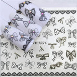 YWK 31 Styles Flower Vintage Nail Art Water Transfer Sticker Decals DIY Tips