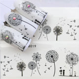 YWK 31 Styles Flower Vintage Nail Art Water Transfer Sticker Decals DIY Tips