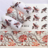 YWK 31 Styles Flower Vintage Nail Art Water Transfer Sticker Decals DIY Tips