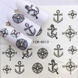YWK 31 Styles Flower Vintage Nail Art Water Transfer Sticker Decals DIY Tips