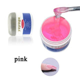 Yayoge 56ml 7colors resin  builder gel set nail polish art curing by uv led dryer lamp For nail extension