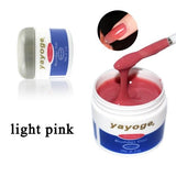 Yayoge 56ml 7colors resin  builder gel set nail polish art curing by uv led dryer lamp For nail extension