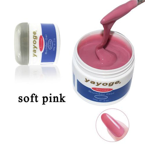 Yayoge 56ml 7colors resin  builder gel set nail polish art curing by uv led dryer lamp For nail extension