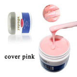 Yayoge 56ml 7colors resin  builder gel set nail polish art curing by uv led dryer lamp For nail extension