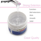 Yayoge 56ml 7colors resin  builder gel set nail polish art curing by uv led dryer lamp For nail extension