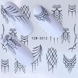 ZKO 1 PC Hot Nail Sticker Leading Knotted Cat/Flower Beauty Water Transfer Stamping Nail Art Tips Nail Decor Manicure Deca