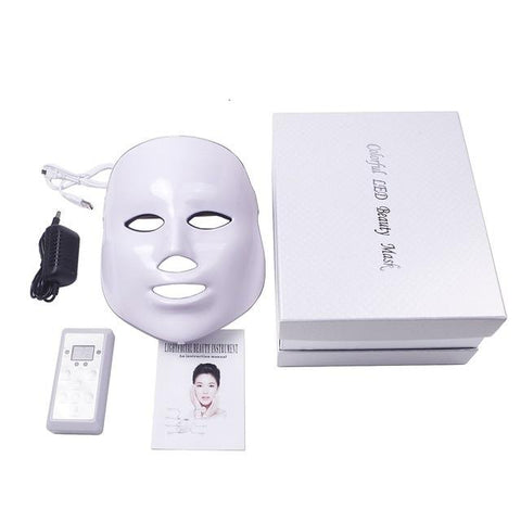 foreverlily 7 colors LED Facial Mask face mask machine Photon Therapy Light Skin Rejuvenation Facial PDT Skin Care beauty Mask