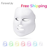 foreverlily 7 colors LED Facial Mask face mask machine Photon Therapy Light Skin Rejuvenation Facial PDT Skin Care beauty Mask