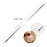 foreverlily Acne Blackhead Removal Needles Stainless Pimple Spot Comedone Extractor Cleanser Beauty Face Clean Care Tools