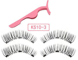 magnetic eyelashes with 3 magnetic magnets lashes natural false eyelashes magnet lash with eye lash applicator 24P-Z-3-T