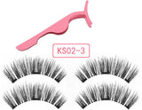 magnetic eyelashes with 3 magnetic magnets lashes natural false eyelashes magnet lash with eye lash applicator 24P-Z-3-T