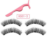 magnetic eyelashes with 3 magnetic magnets lashes natural false eyelashes magnet lash with eye lash applicator 24P-Z-3-T