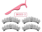 magnetic eyelashes with 3 magnetic magnets lashes natural false eyelashes magnet lash with eye lash applicator 24P-Z-3-T