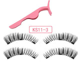 magnetic eyelashes with 3 magnetic magnets lashes natural false eyelashes magnet lash with eye lash applicator 24P-Z-3-T