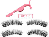 magnetic eyelashes with 3 magnetic magnets lashes natural false eyelashes magnet lash with eye lash applicator 24P-Z-3-T