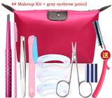 makeup set Eyebrow pencil+Tweezers+brushes+Trimmer+Eyebrow mold+Cosmetic scissors+blade+Bag make up kit  2034