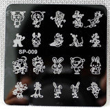 nail stamping plates cartoon stamping plate  SP design nail art image plate Equipment Stamp Stamping Plates Manicure Template