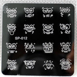 nail stamping plates cartoon stamping plate  SP design nail art image plate Equipment Stamp Stamping Plates Manicure Template