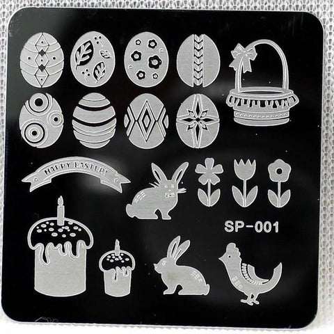 nail stamping plates cartoon stamping plate  SP design nail art image plate Equipment Stamp Stamping Plates Manicure Template