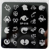 nail stamping plates cartoon stamping plate  SP design nail art image plate Equipment Stamp Stamping Plates Manicure Template