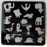 nail stamping plates cartoon stamping plate  SP design nail art image plate Equipment Stamp Stamping Plates Manicure Template