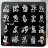 nail stamping plates cartoon stamping plate  SP design nail art image plate Equipment Stamp Stamping Plates Manicure Template