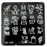 nail stamping plates cartoon stamping plate  SP design nail art image plate Equipment Stamp Stamping Plates Manicure Template