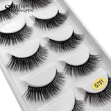 new 1 box mink eyelashes natural long false eyelashes makeup strip 3d mink lashes make up fake eye lashes extension cilio lash