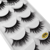 new 1 box mink eyelashes natural long false eyelashes makeup strip 3d mink lashes make up fake eye lashes extension cilio lash