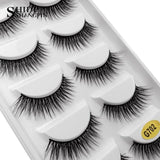 new 1 box mink eyelashes natural long false eyelashes makeup strip 3d mink lashes make up fake eye lashes extension cilio lash