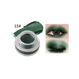 niceface Natural 15 Colors Single Eyeshadow Cream Waterproof Long Lasting Pigments Red Green Color Shimmer Metallic Eye Shadow