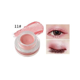 niceface Natural 15 Colors Single Eyeshadow Cream Waterproof Long Lasting Pigments Red Green Color Shimmer Metallic Eye Shadow