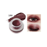niceface Natural 15 Colors Single Eyeshadow Cream Waterproof Long Lasting Pigments Red Green Color Shimmer Metallic Eye Shadow