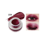 niceface Natural 15 Colors Single Eyeshadow Cream Waterproof Long Lasting Pigments Red Green Color Shimmer Metallic Eye Shadow