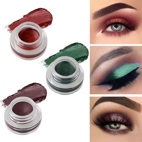niceface Natural 15 Colors Single Eyeshadow Cream Waterproof Long Lasting Pigments Red Green Color Shimmer Metallic Eye Shadow