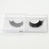 visofree 3D Mink Lashes Eyelash Extension 100% Handmade Thick Volume Long False Lash Makeup Giltter Packing 1 Pair D110