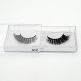 visofree 3D Mink Lashes Eyelash Extension 100% Handmade Thick Volume Long False Lash Makeup Giltter Packing 1 Pair D110