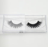 visofree 3D Mink Lashes Eyelash Extension 100% Handmade Thick Volume Long False Lash Makeup Giltter Packing 1 Pair D110