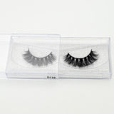 visofree 3D Mink Lashes Eyelash Extension 100% Handmade Thick Volume Long False Lash Makeup Giltter Packing 1 Pair D110